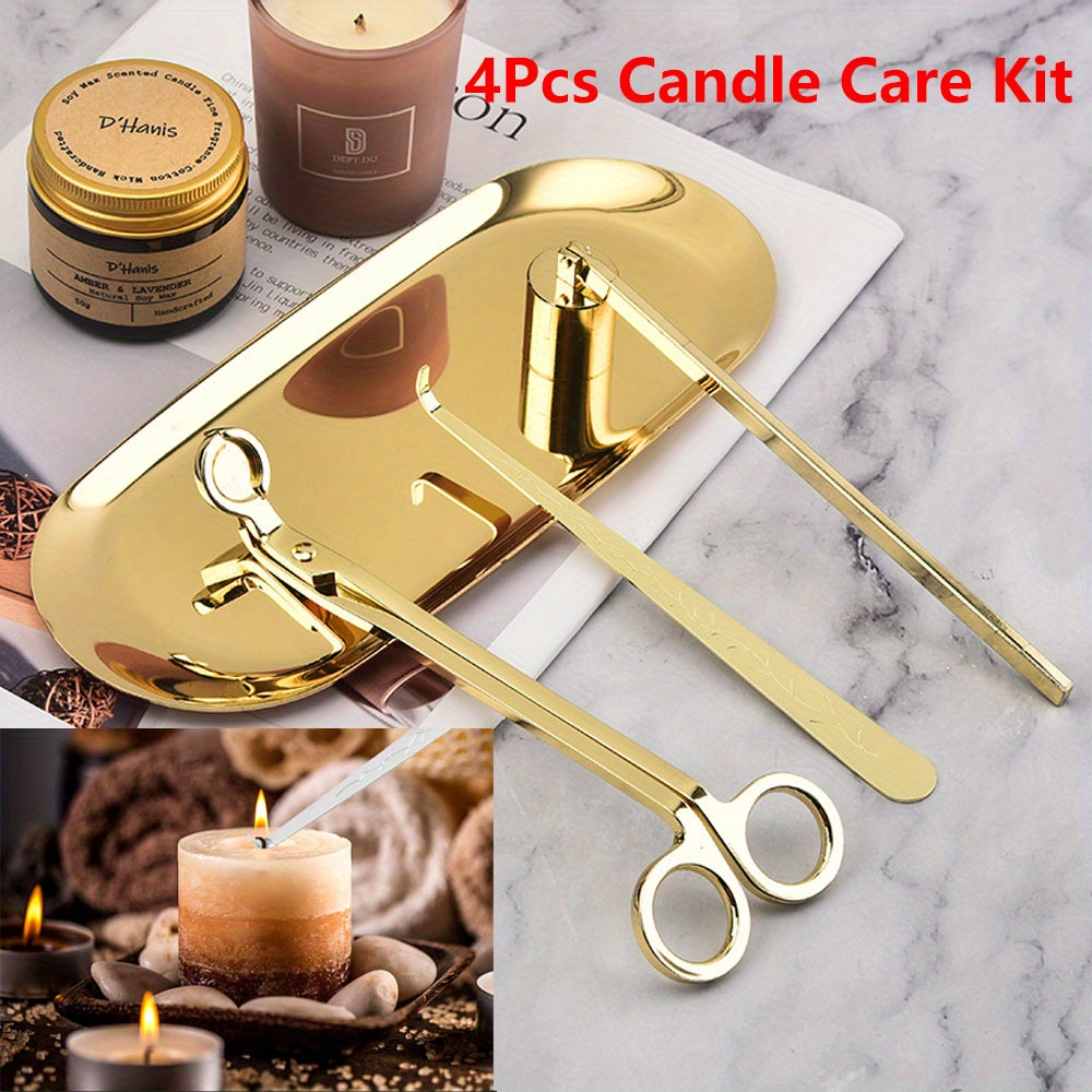 Candle Wick - 4 adet/takım Lüks Mum Bakım Seti