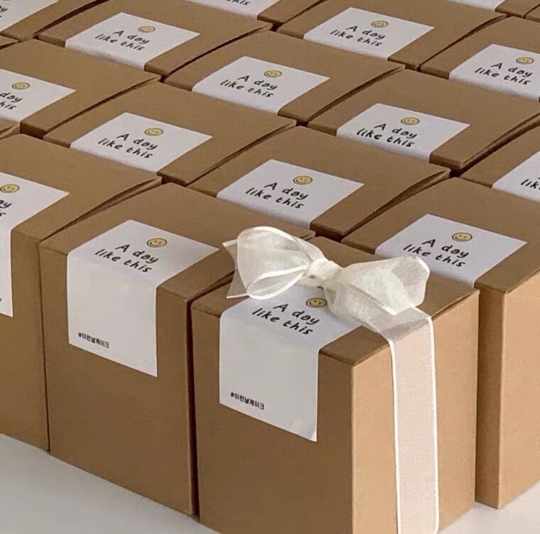 Candle Containers - Kraft Kağıt Kutu Mum Ruj Parfüm