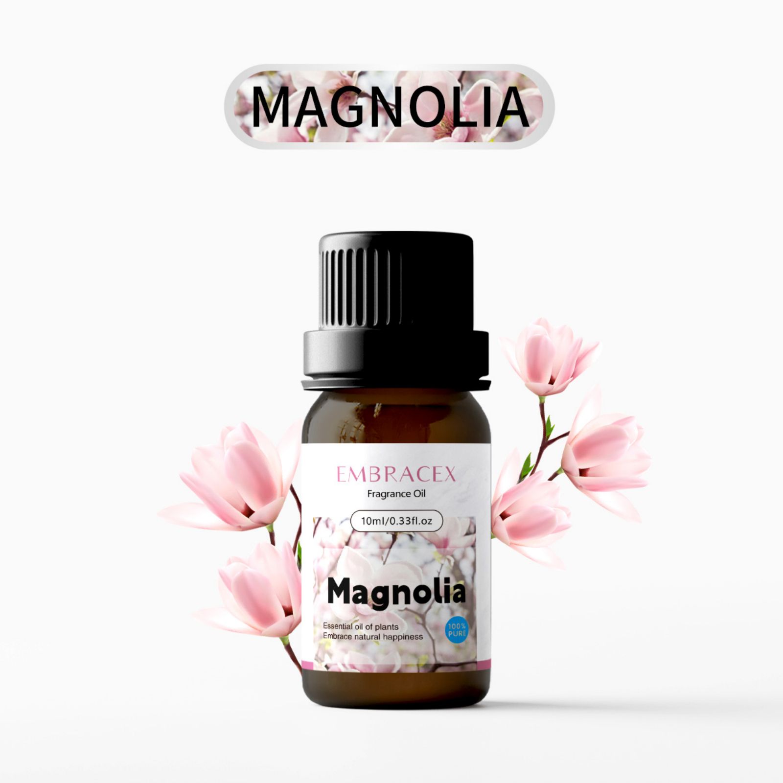 Candle Fragrance - 10ml Manolya Esansiyel Yağları, Difüzörler/Nemlendiriciler için