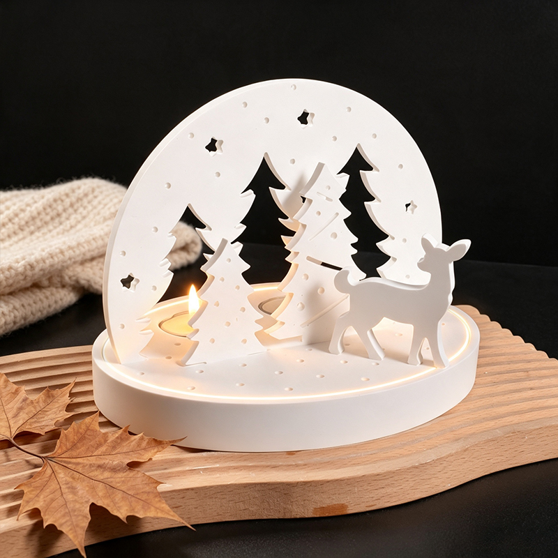 Noel Geyiği Tealight Mumluk Si - Candle Lighter incelemesi ve fiyatı