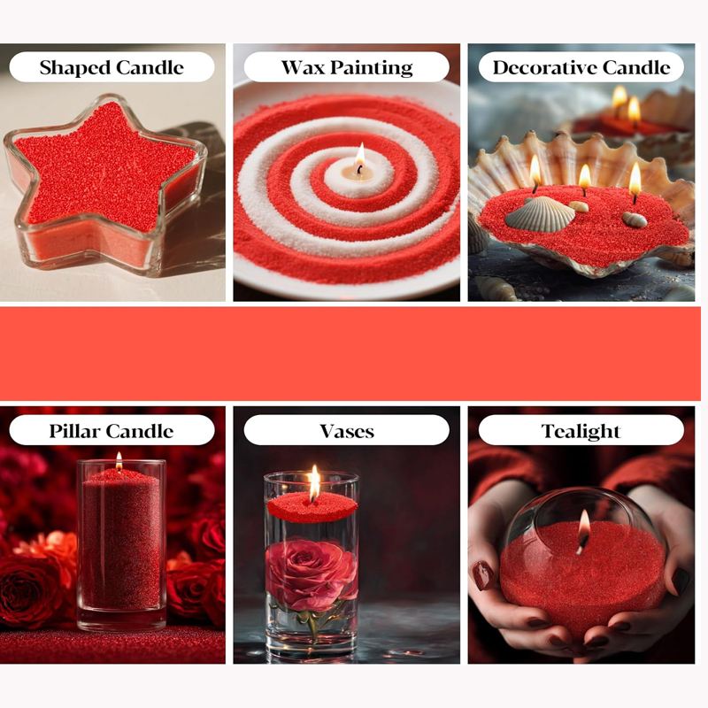 100G Yeşil Beyaz Kırmızı Kum İ - Candle Making Kit incelemesi ve fiyatı