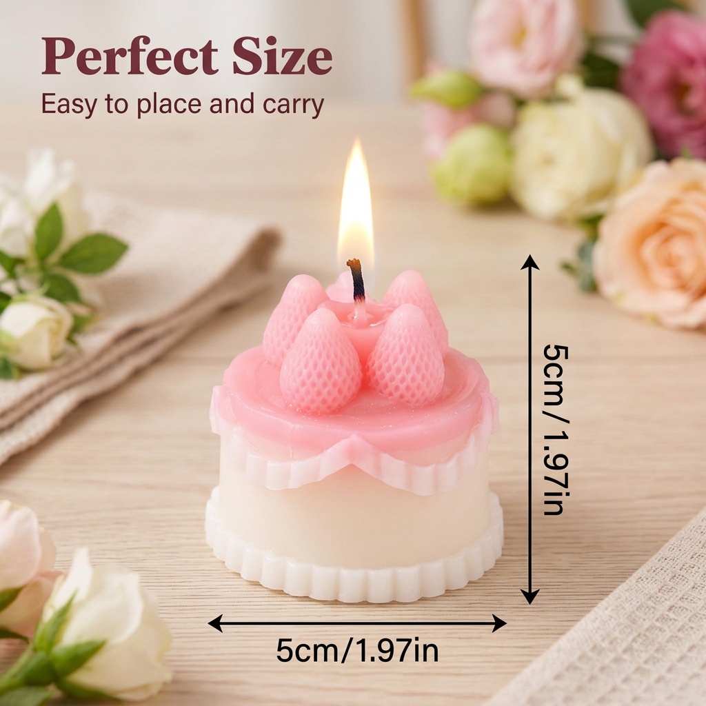 1 Adet Kek Şeklinde Kokulu Mum - Soy Wax incelemesi ve fiyatı