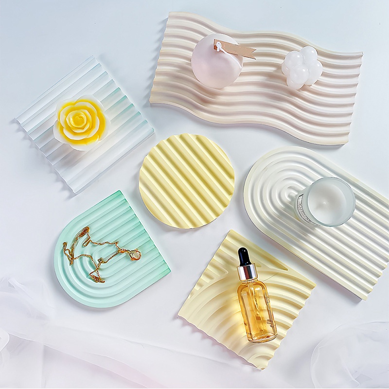 DIY Çizgili Dalga Tepsi Kalıp  - Candle Molds incelemesi ve fiyatı