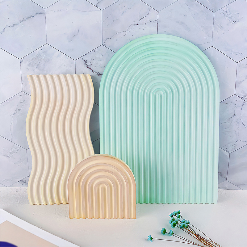 DIY Çizgili Dalga Tepsi Kalıp  - Candle Molds incelemesi ve fiyatı