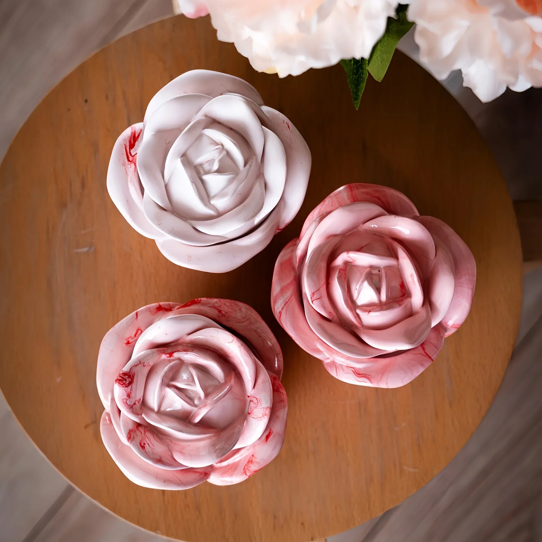 2 Parçalı Gül Şeklinde Silikon - Candle Molds incelemesi ve fiyatı