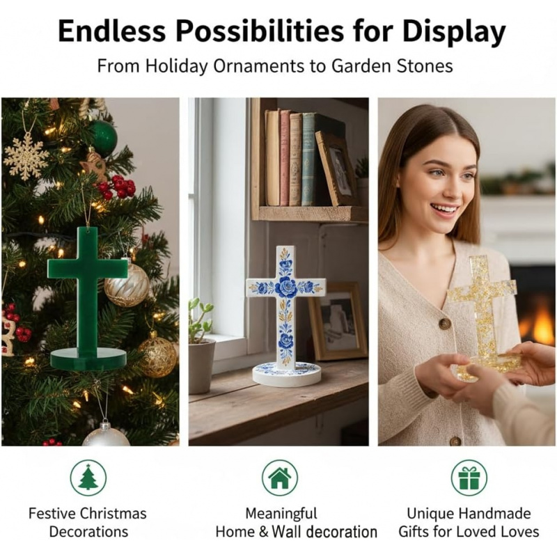Dikey bir haç şeklinde tabanı  - Candle Containers incelemesi ve fiyatı