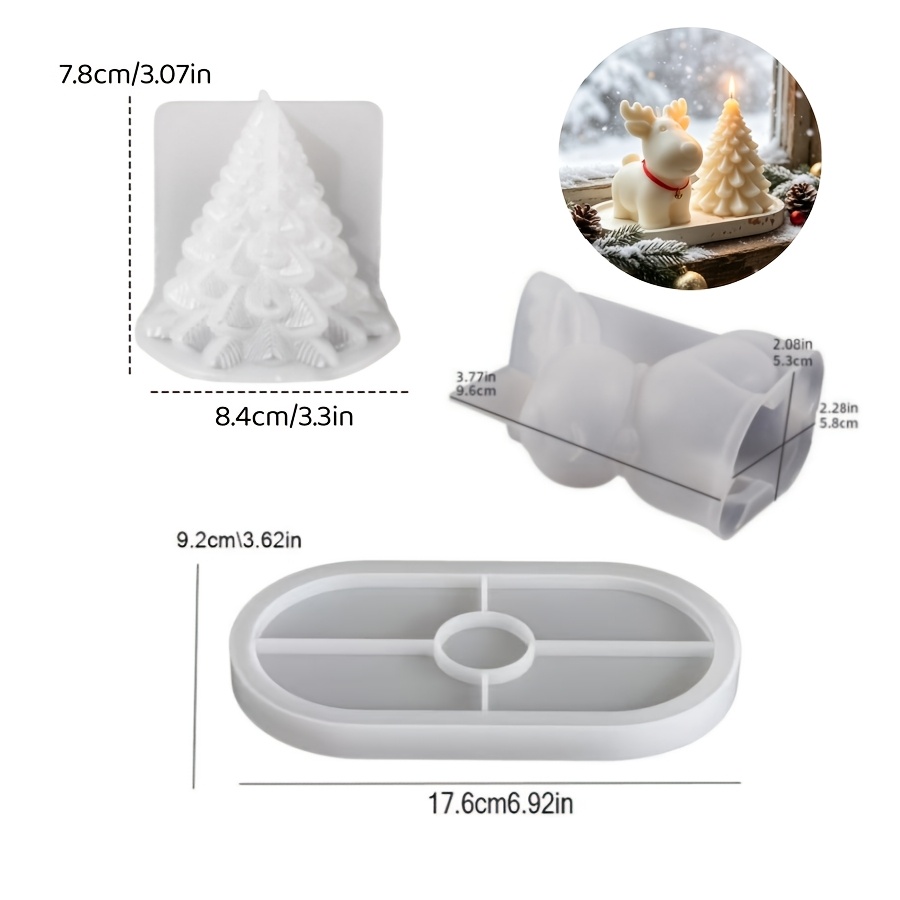 Kil Silikon Kalıp 3 Parça Set: - Candle Making Kit incelemesi ve fiyatı