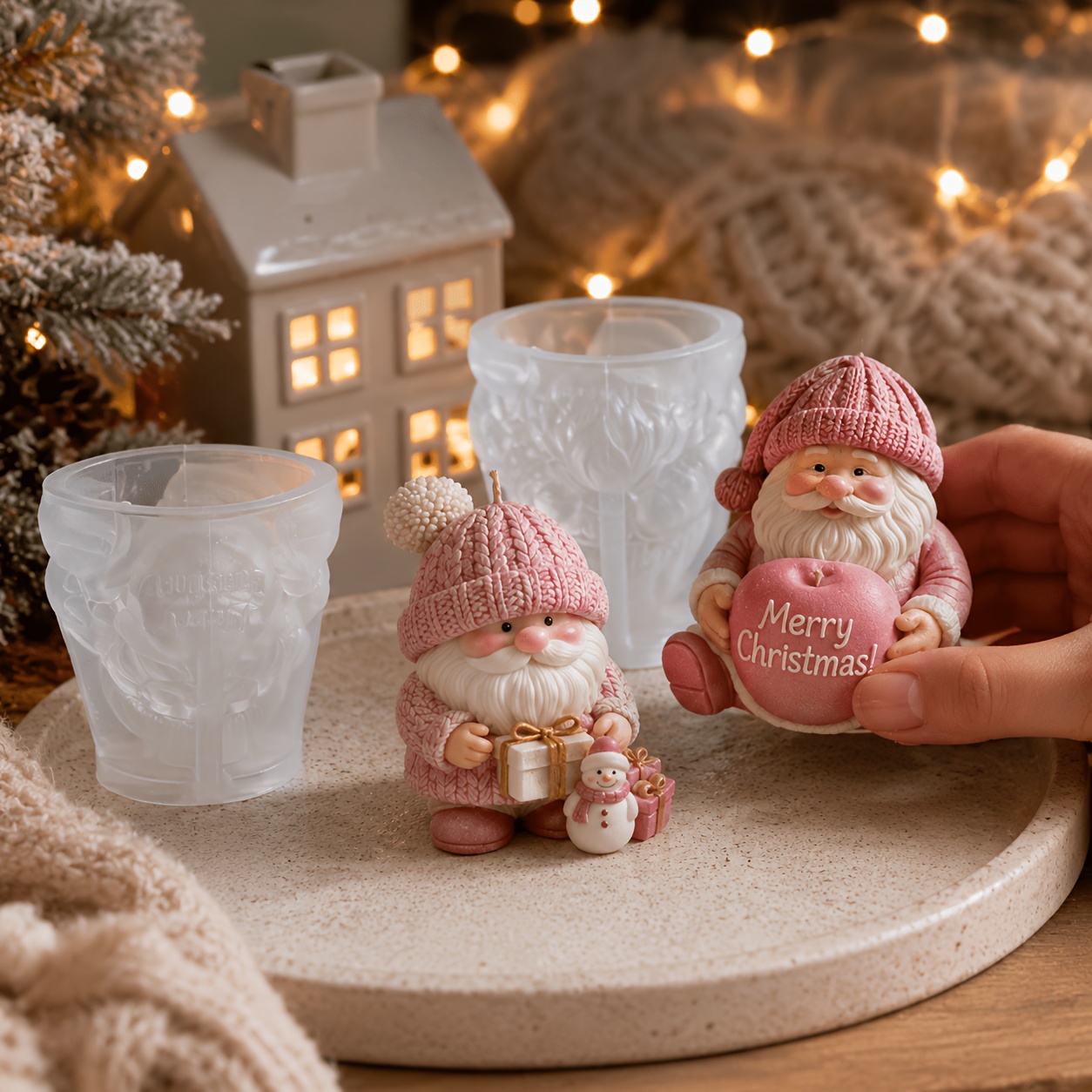 Noel Tatili Gnome Silikon Mum  - Candle Making Kit incelemesi ve fiyatı