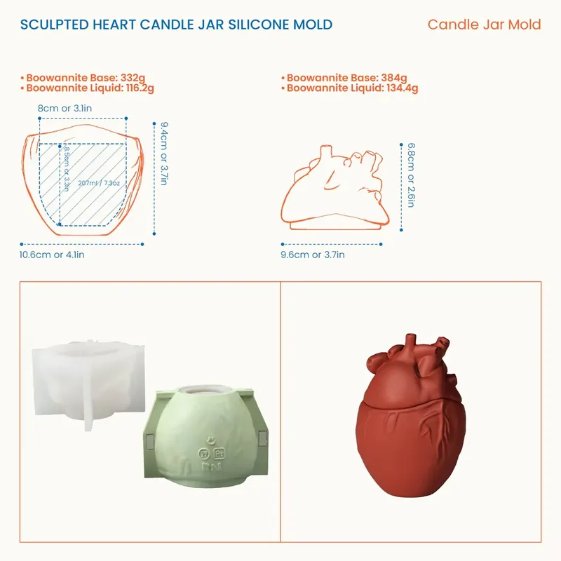 Nicole Heykel Kalp Şeklinde Mu - Candle Molds incelemesi ve fiyatı